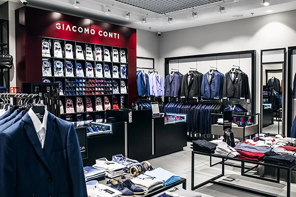 Sklep z garniturami C.H. ZielonaGiacomo Conti