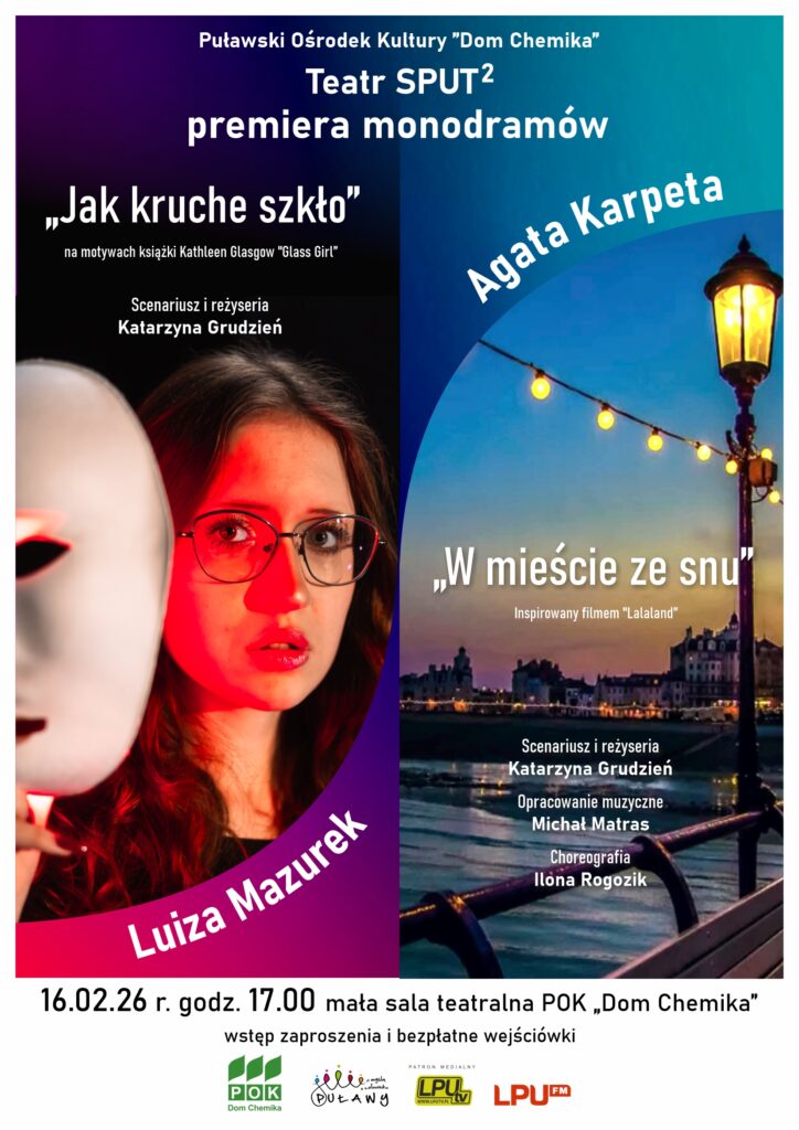 Premiera monodramów w wykonaniu aktorek Teatru SPUT² - Kino i Teatr