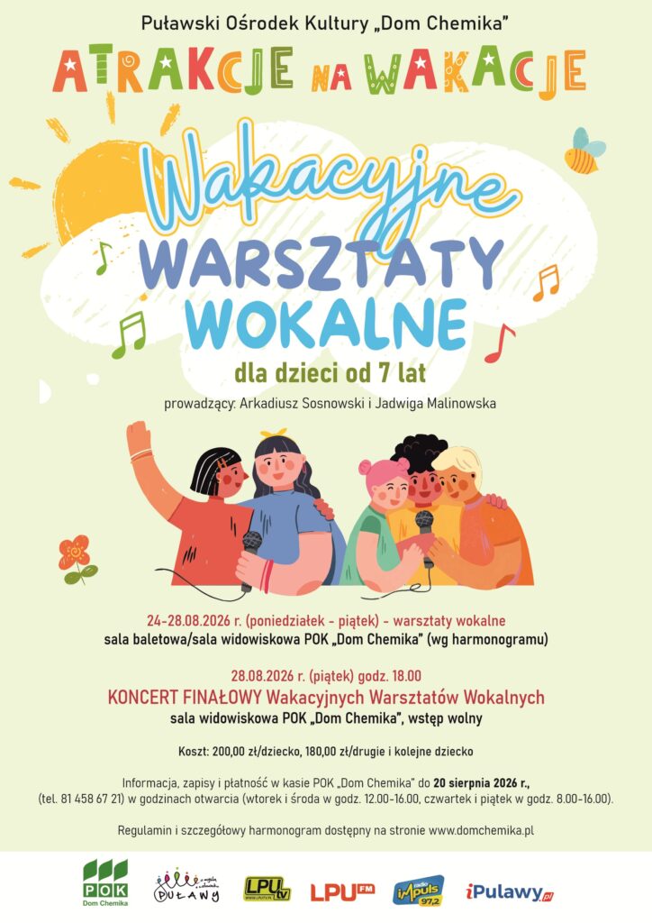 Koncert Finałowy Wakacyjnych Warsztatów Wokalnych - Muzyka i koncerty